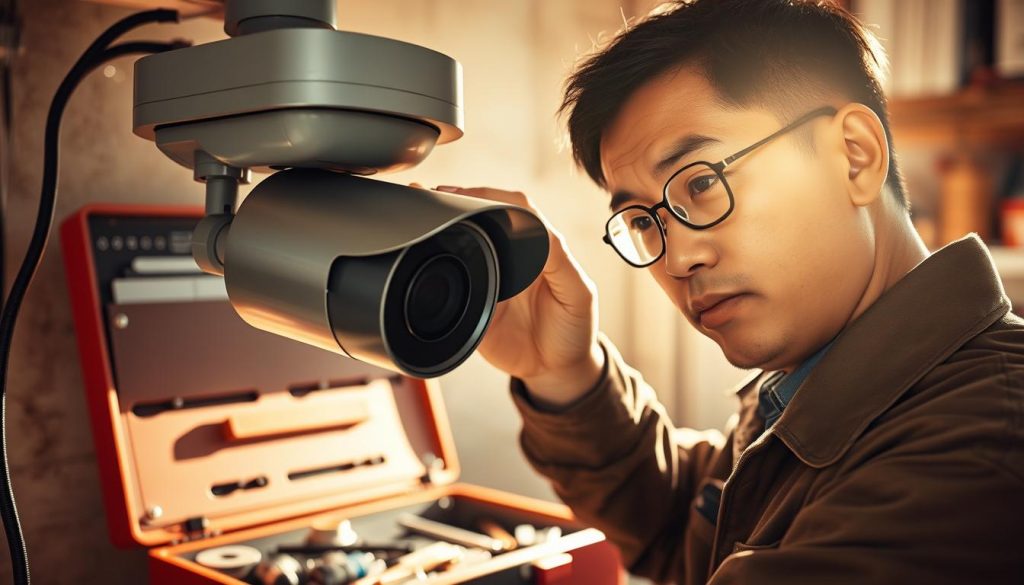 maintaining security cameras