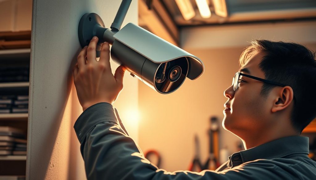 security camera installation