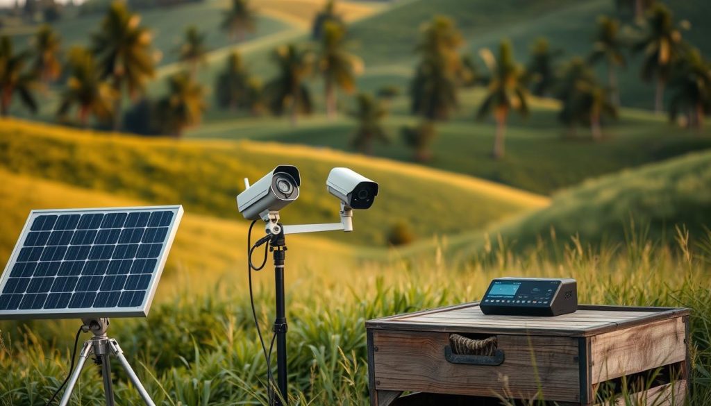 setup solar-powered monitoring