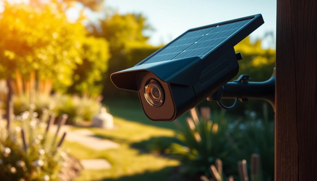 solar camera installation