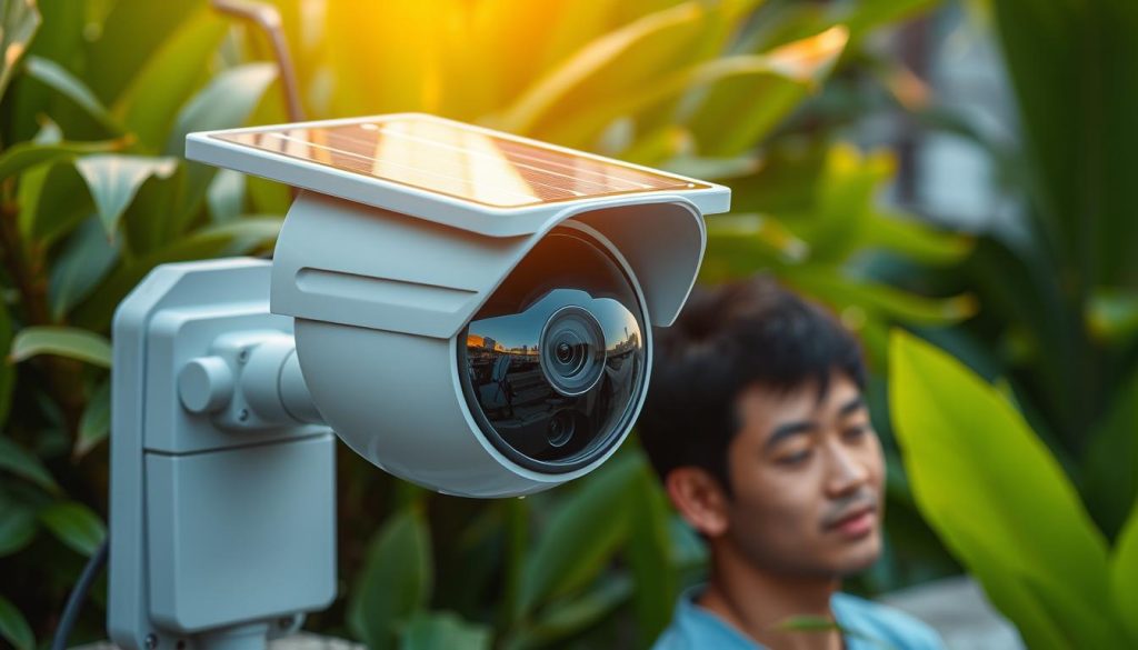 solar panel security camera