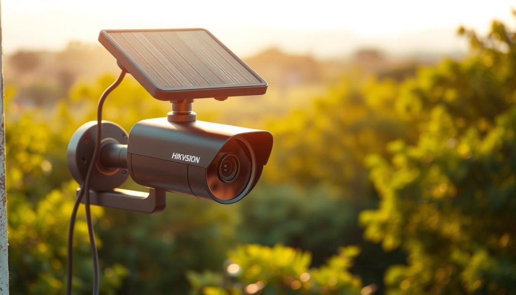 solar powered hikvision camera