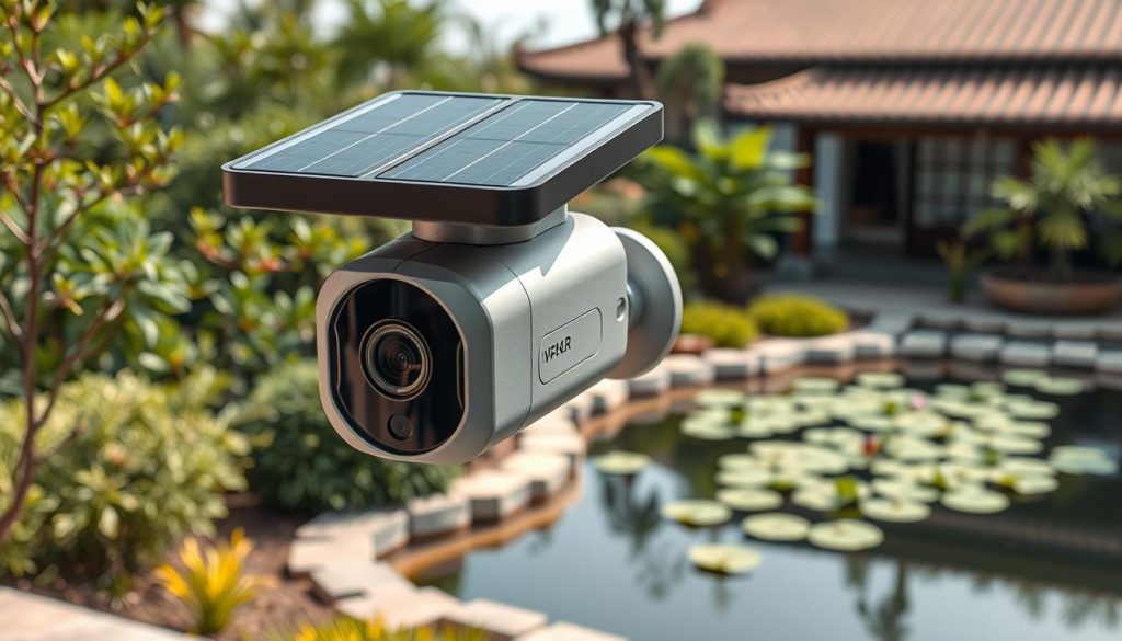 solar-powered security camera