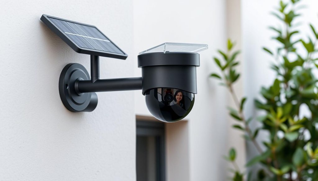 solar-powered security camera