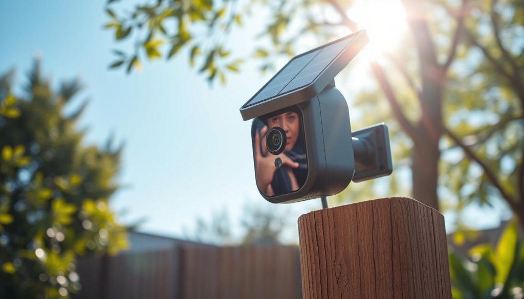 solar-powered security camera