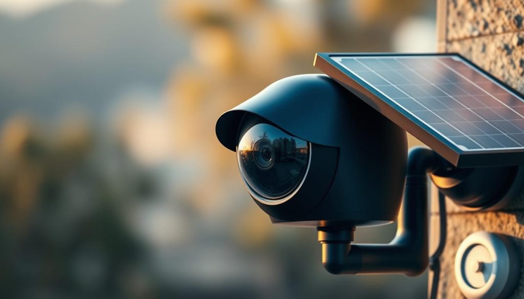 solar powered surveillance camera system