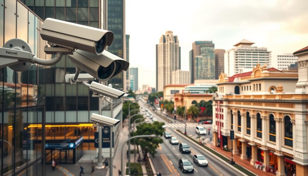 CCTV cameras outside Singapore