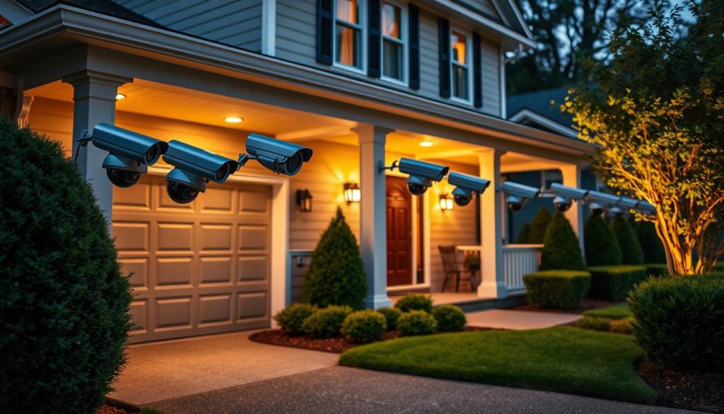 CCTV cameras outside a house