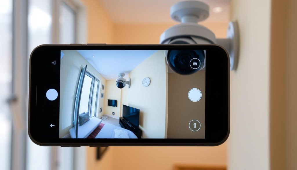 CCTV monitoring on phone