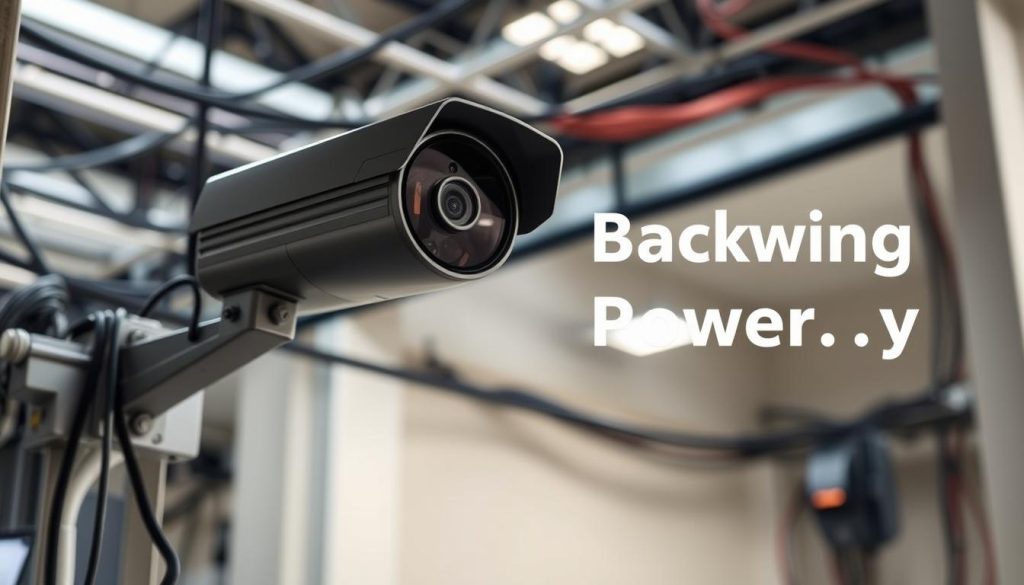 CCTV security system with backup power