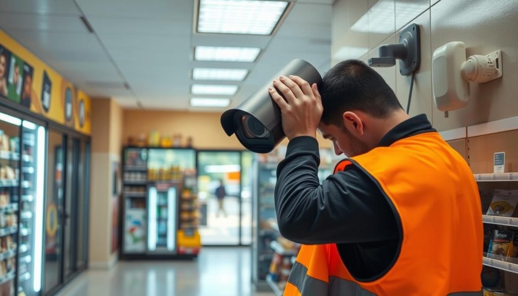 Professional security camera installation