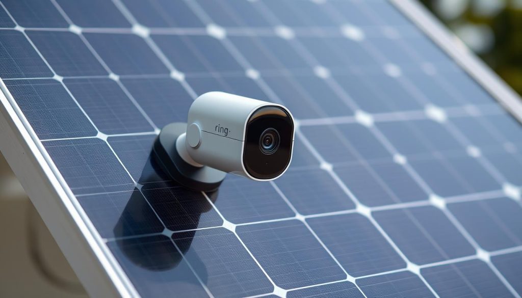 Ring security camera solar panel installation