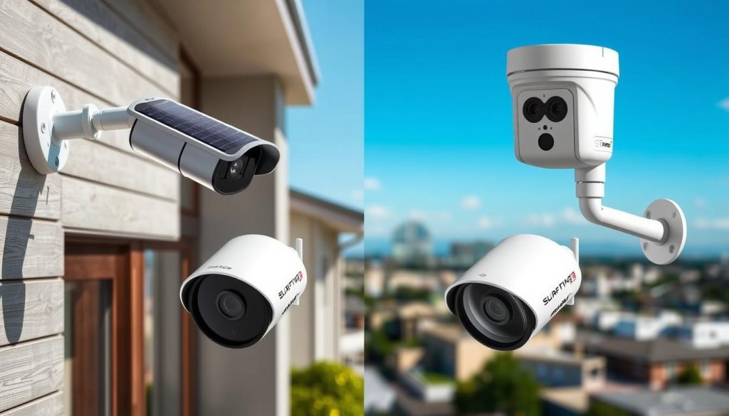 comparing solar security cameras