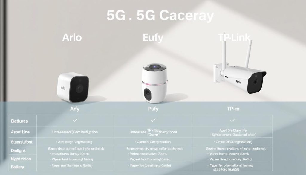security cameras comparison chart