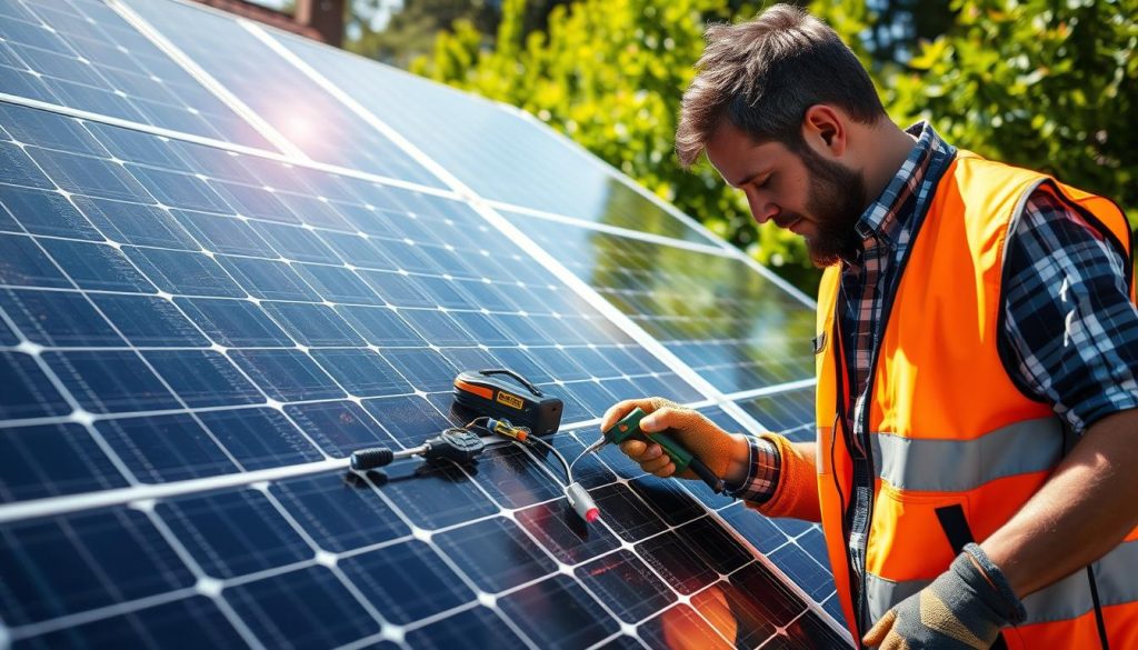 solar panel maintenance