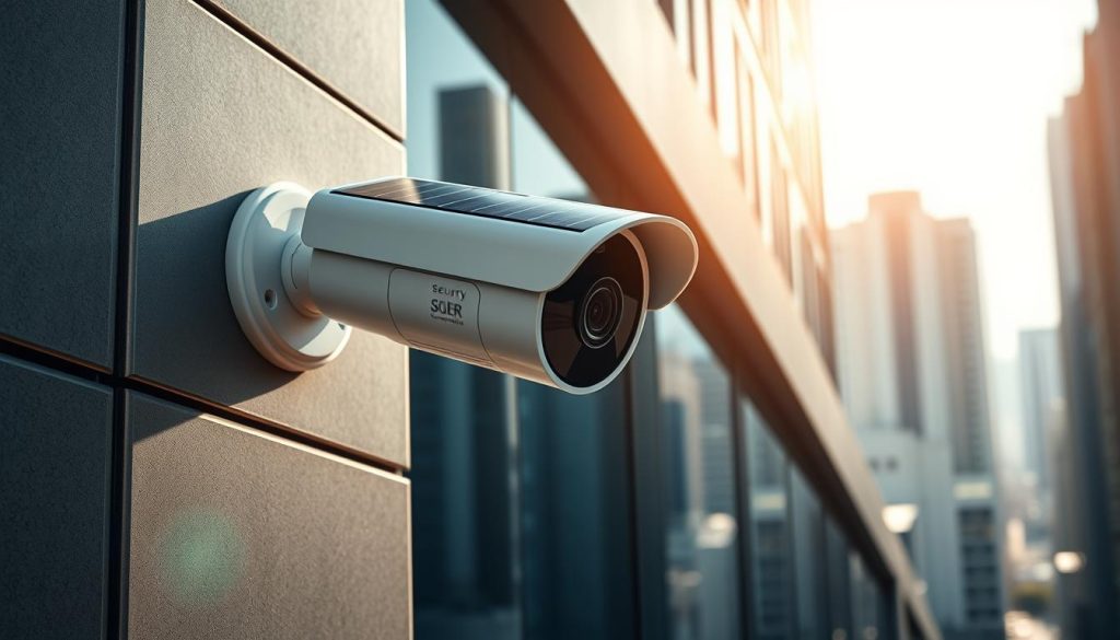 solar-powered security camera