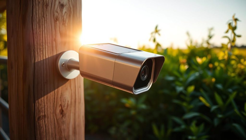 solar-powered security camera