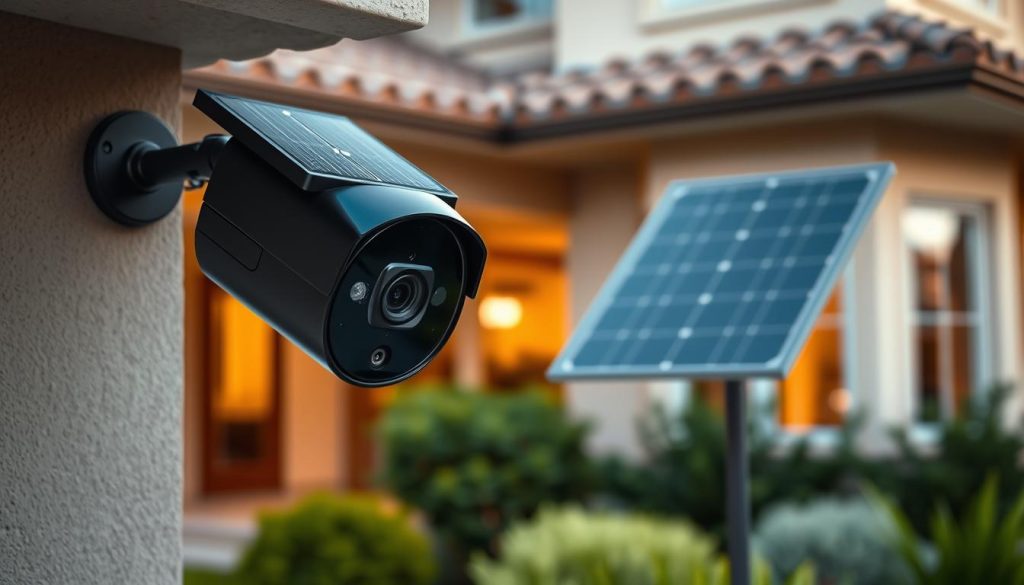 solar powered security camera system