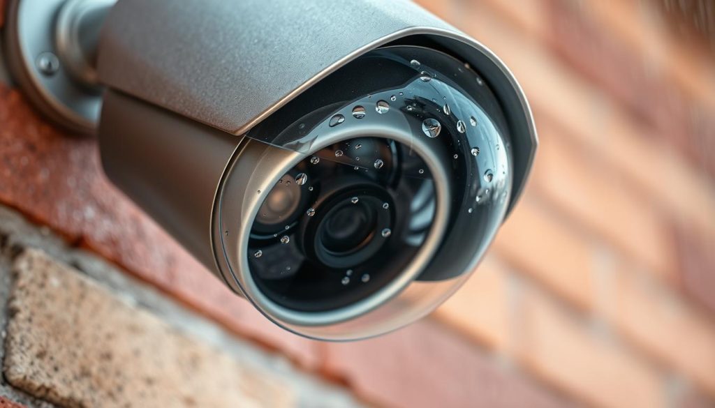 CCTV camera rain protection