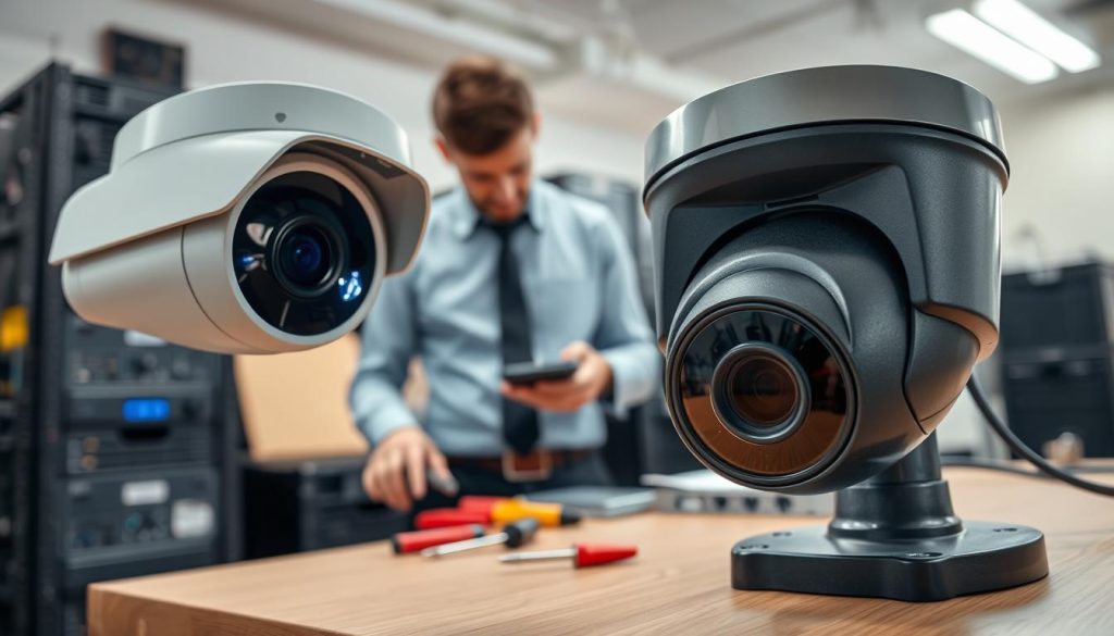 Troubleshooting security camera blue light issues