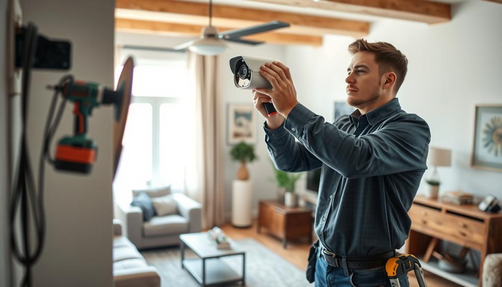 home security camera installation