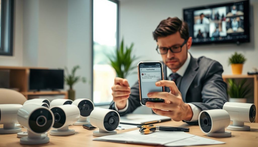 security cameras phone troubleshooting