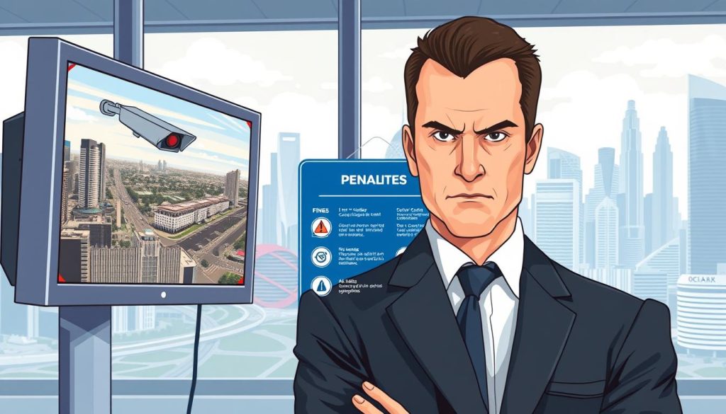 CCTV penalties and fines Singapore