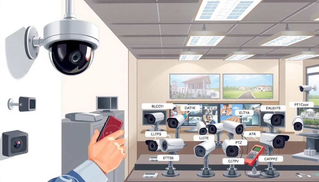 CCTV system types maintenance