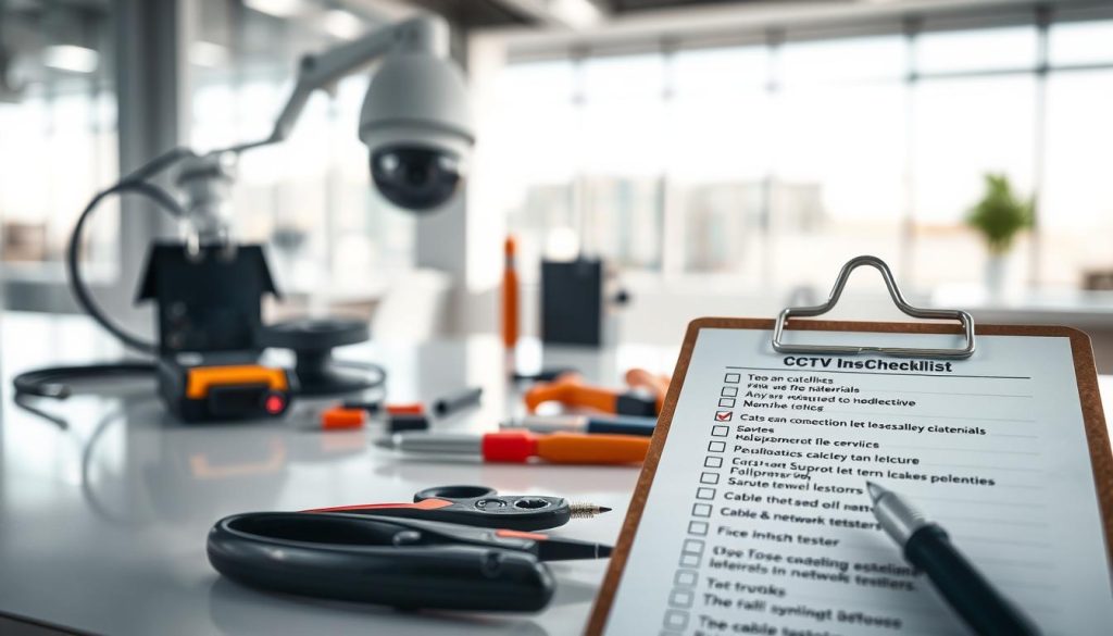 cctv installation cabling and power checklist