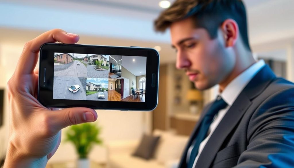 mobile CCTV monitoring on smartphone