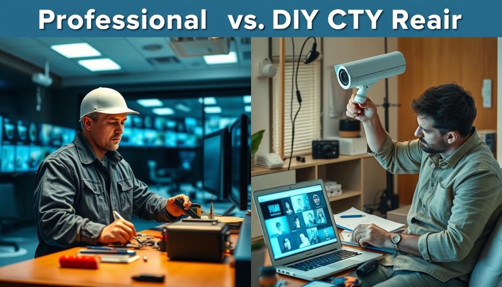 professional vs diy cctv repair