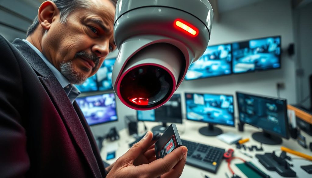 troubleshooting CCTV camera indicator problems