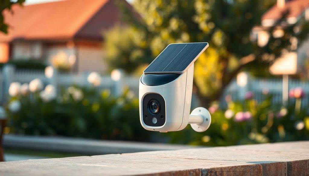 all in one solar security camera design
