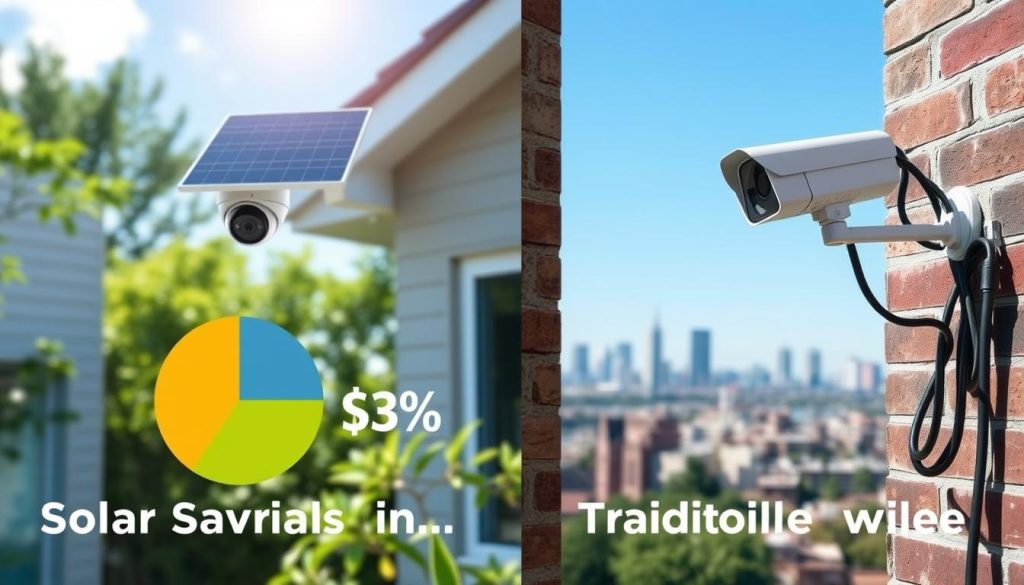 cost analysis solar vs wired security systems