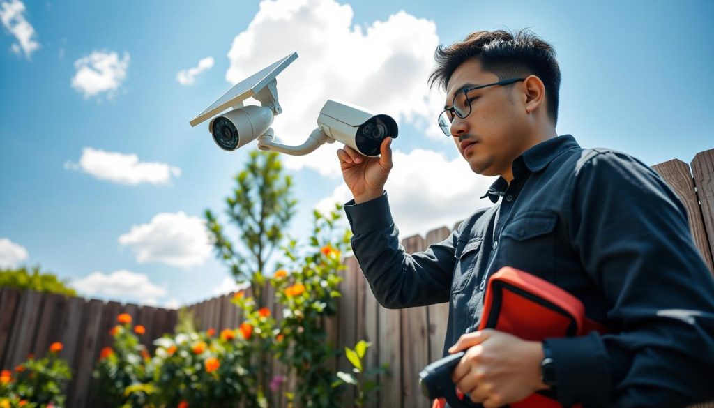 maintaining solar security system