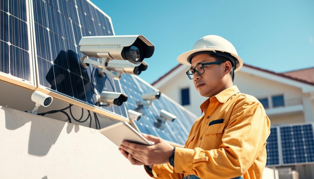 maintaining solar security system