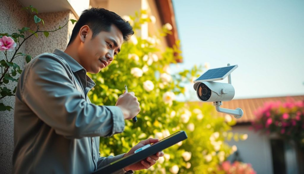 maintenance tips for solar security camera