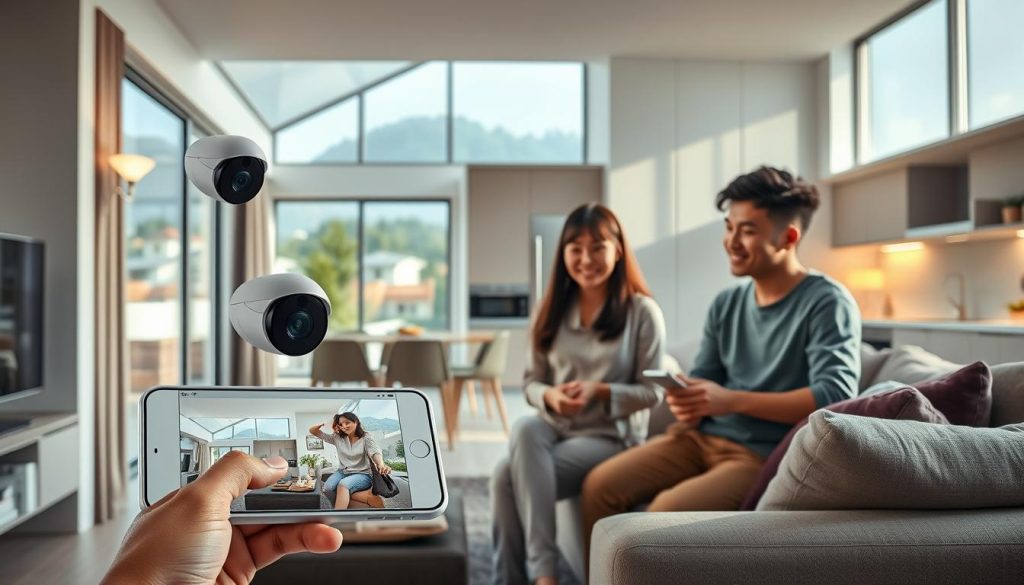 smart home integration with solar security cameras