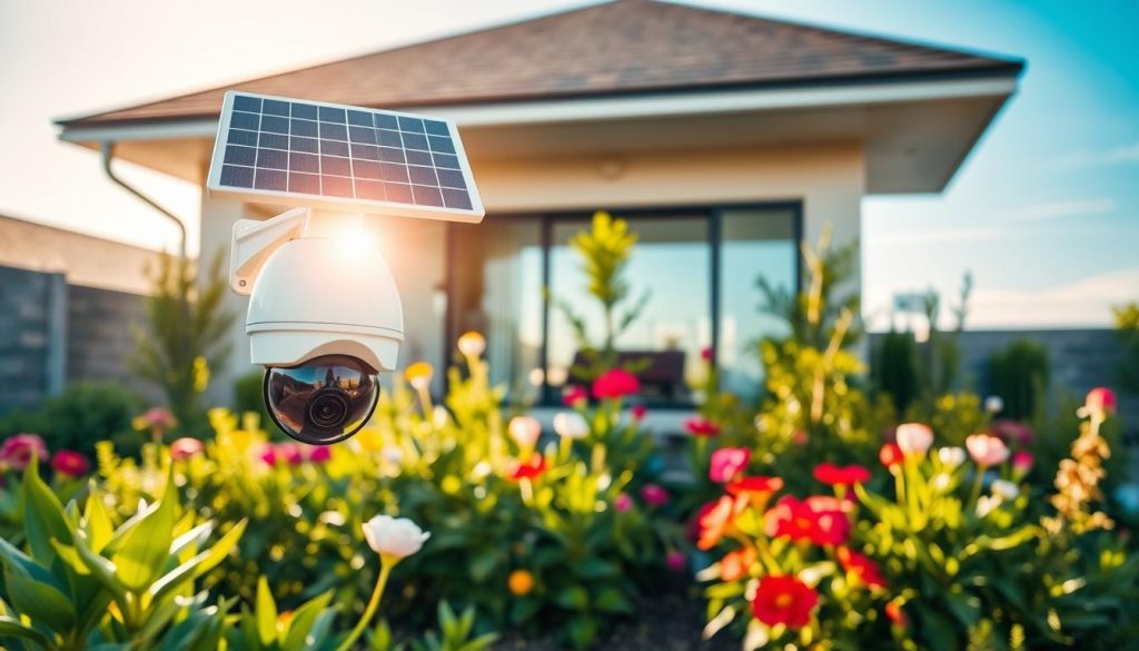 solar-powered home surveillance system