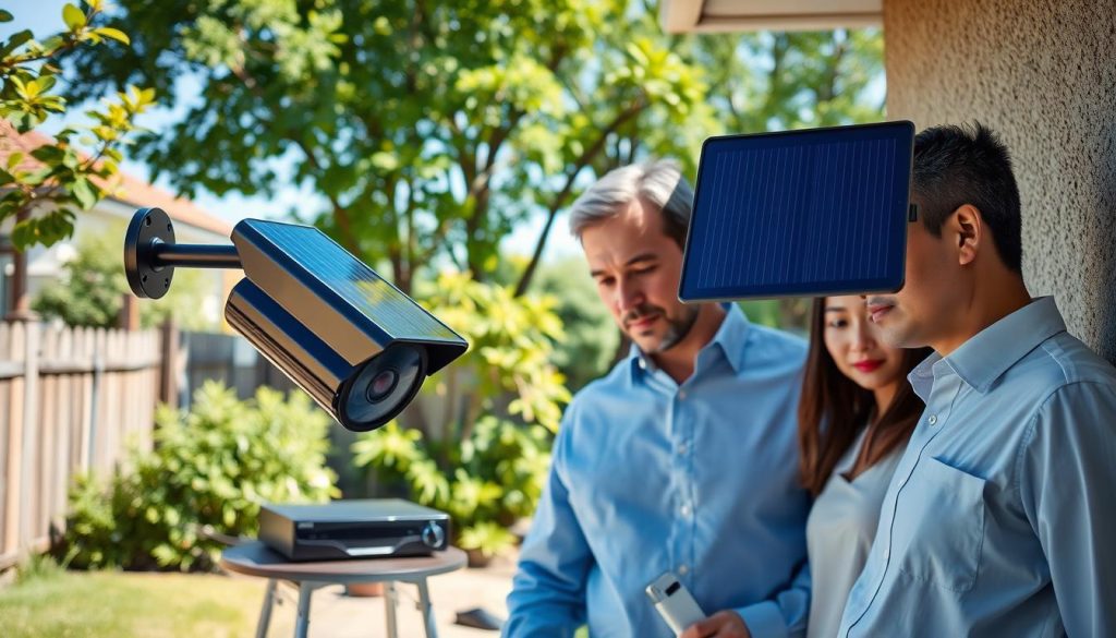 solar powered security camera system