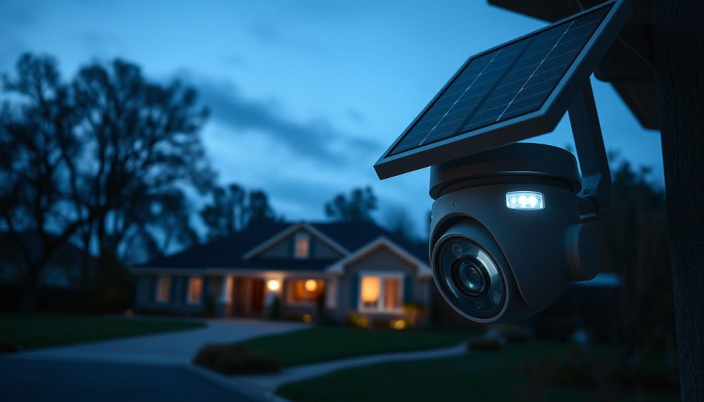 solar powered security camera with night vision