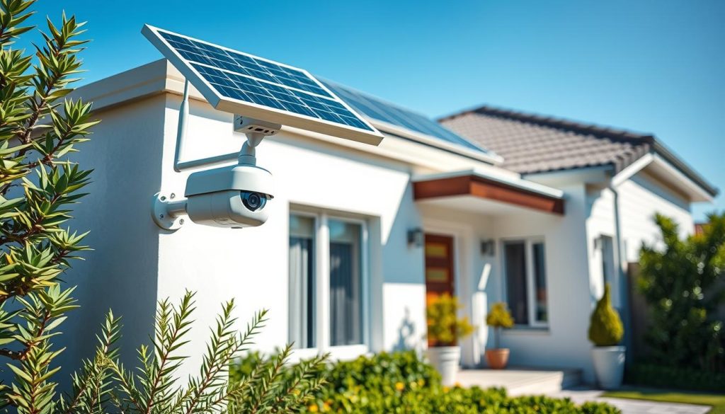 solar powered wireless security camera system