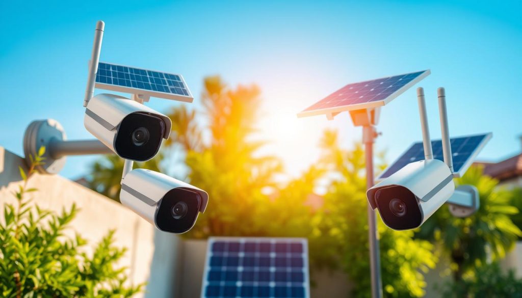 wireless outdoor security cameras with solar panels