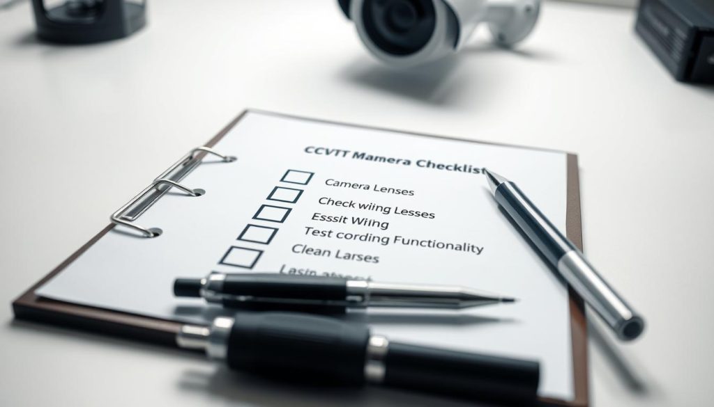 CCTV maintenance checklist