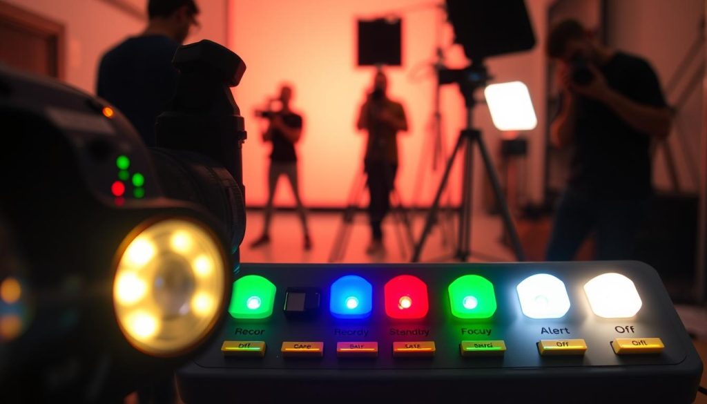 camera light colors meaning