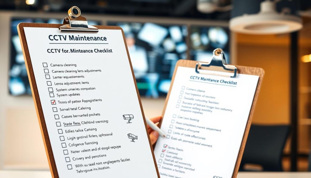 cctv maintenance checklist
