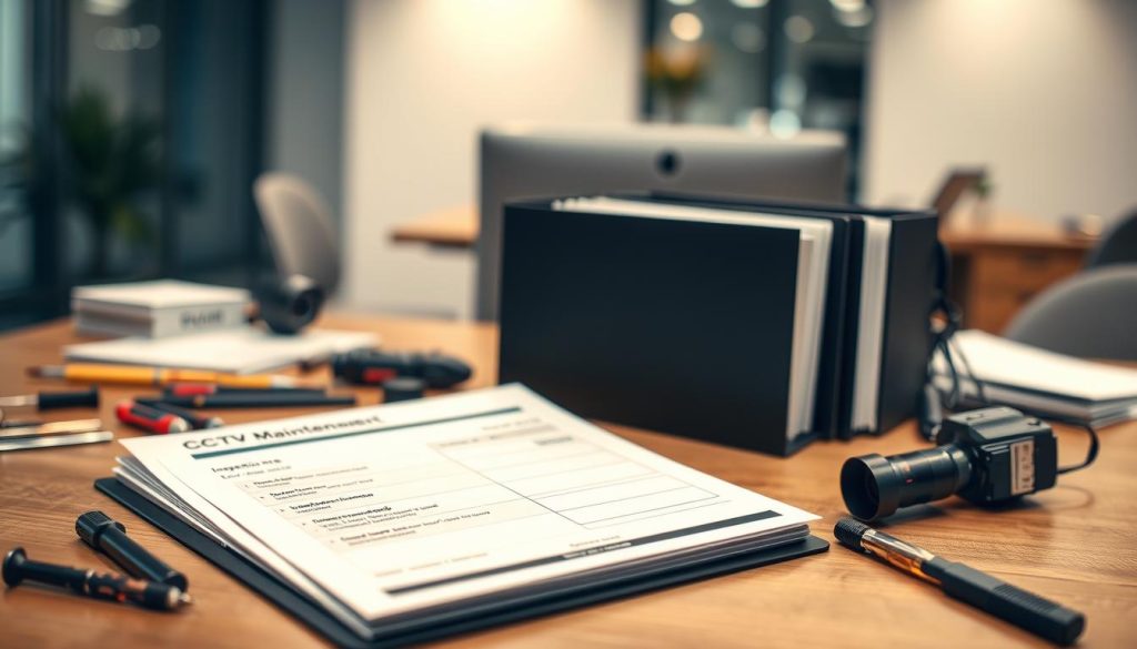 professional CCTV maintenance report template