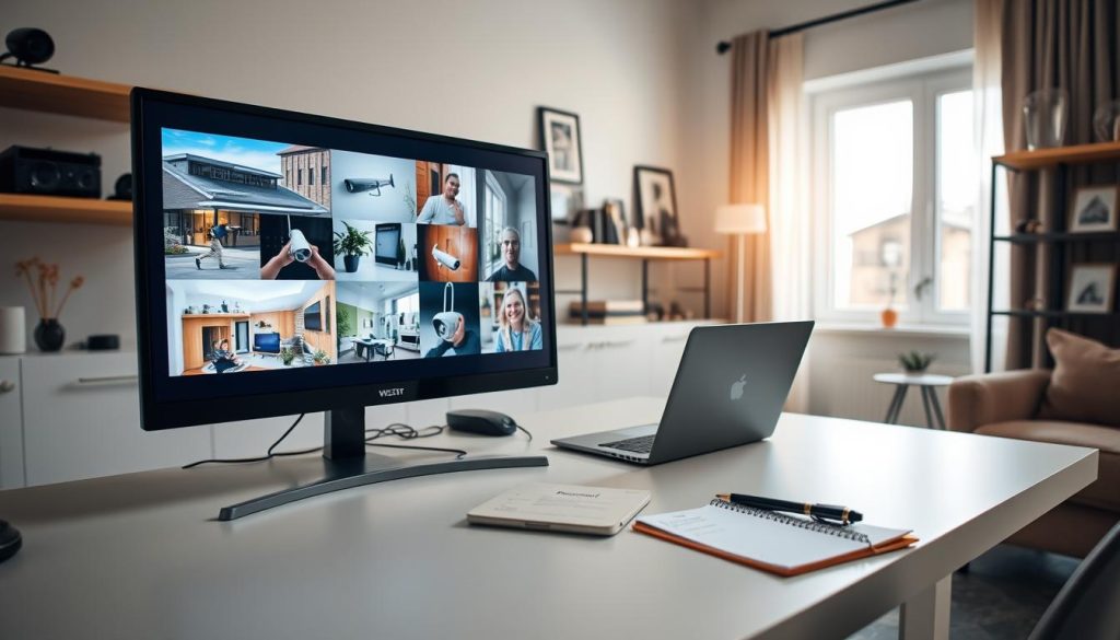 remote CCTV viewing setup