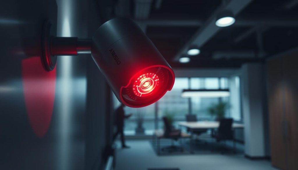 security camera red light indicator