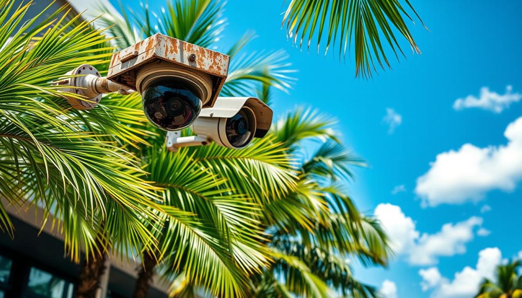 security cameras miami extreme climate case study
